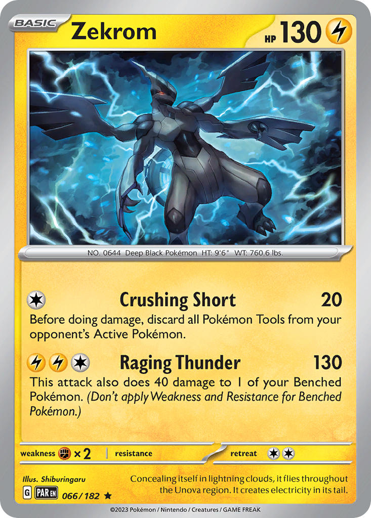 zekrom 066/182 Reverse Holo