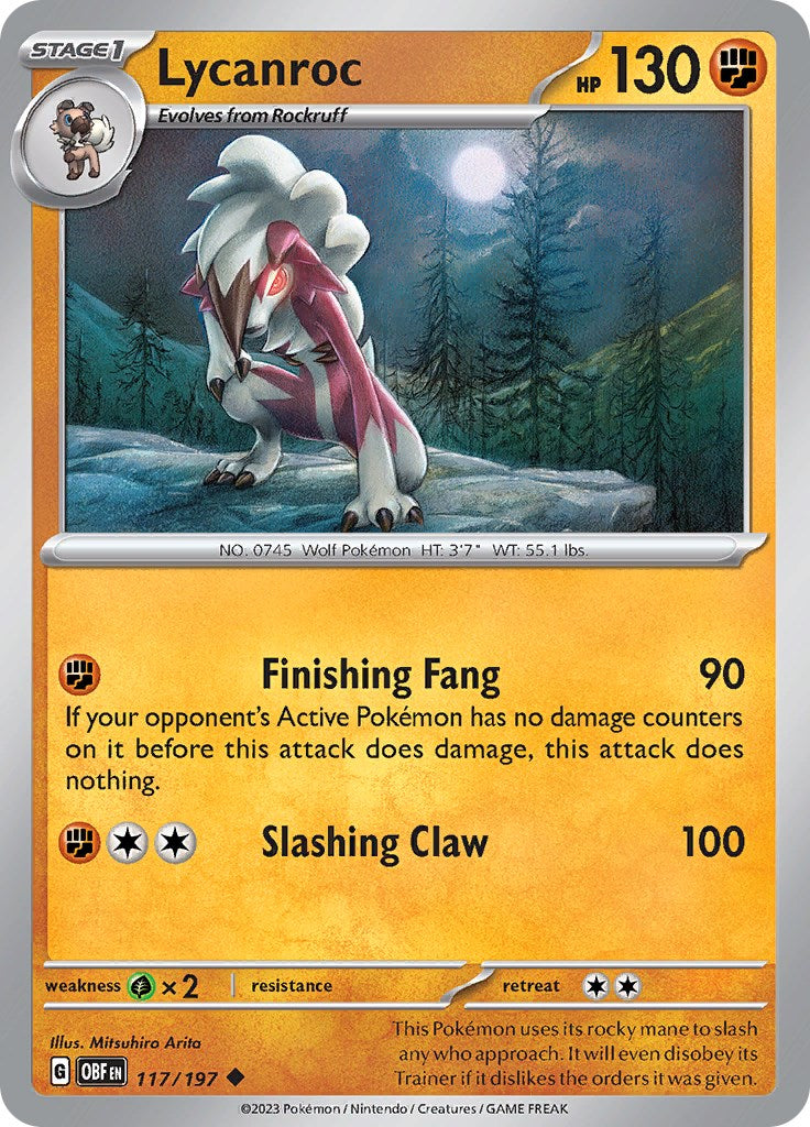 Lycanroc 117/197 RevHolo