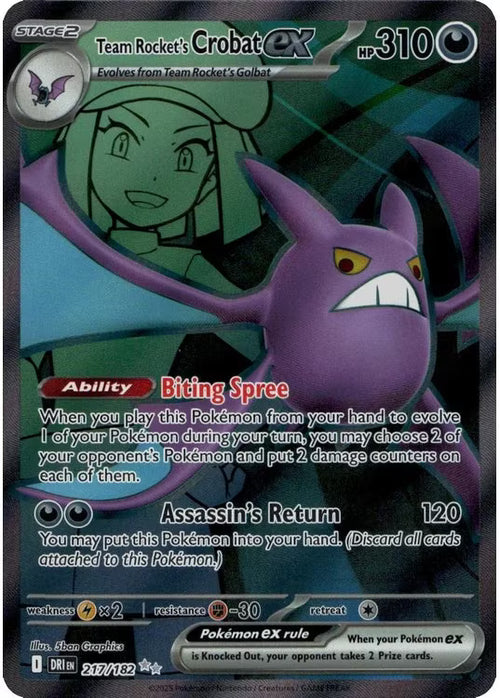 Destined Rivals Team Rockets Crobat 217/182