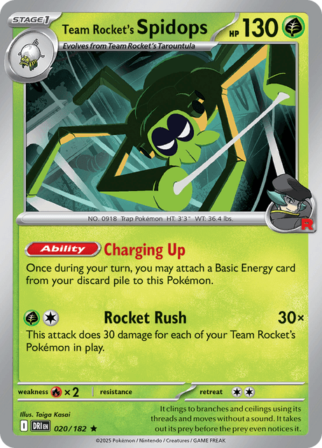 Team Rockets Spidops 020/182 Holo