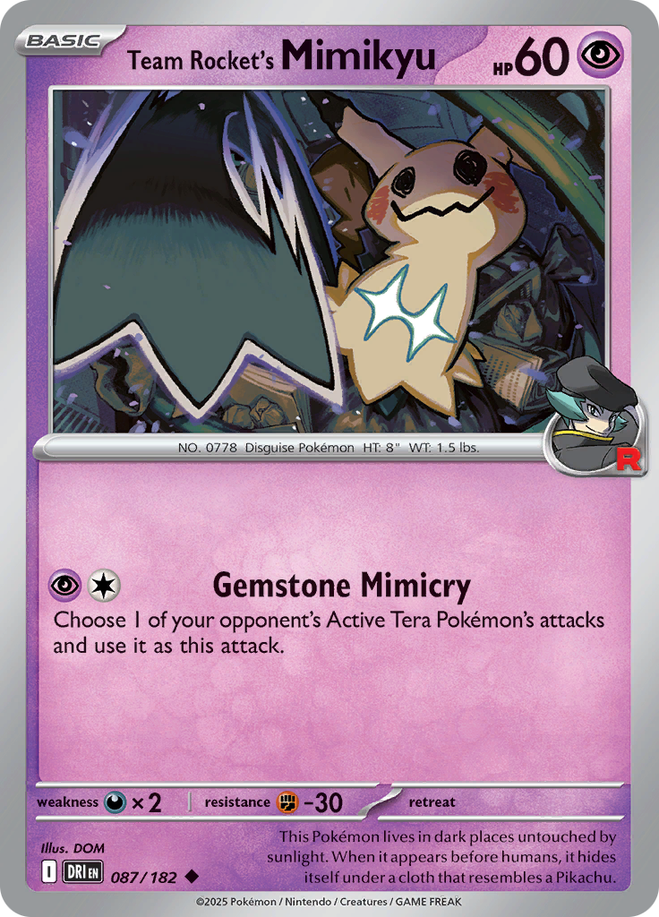 Team Rockets Mimikyu 087/182